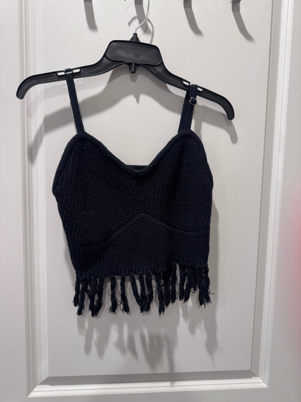 Fringe Cropped Sweater